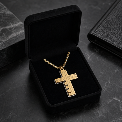 Cross Prayer Necklace For Men