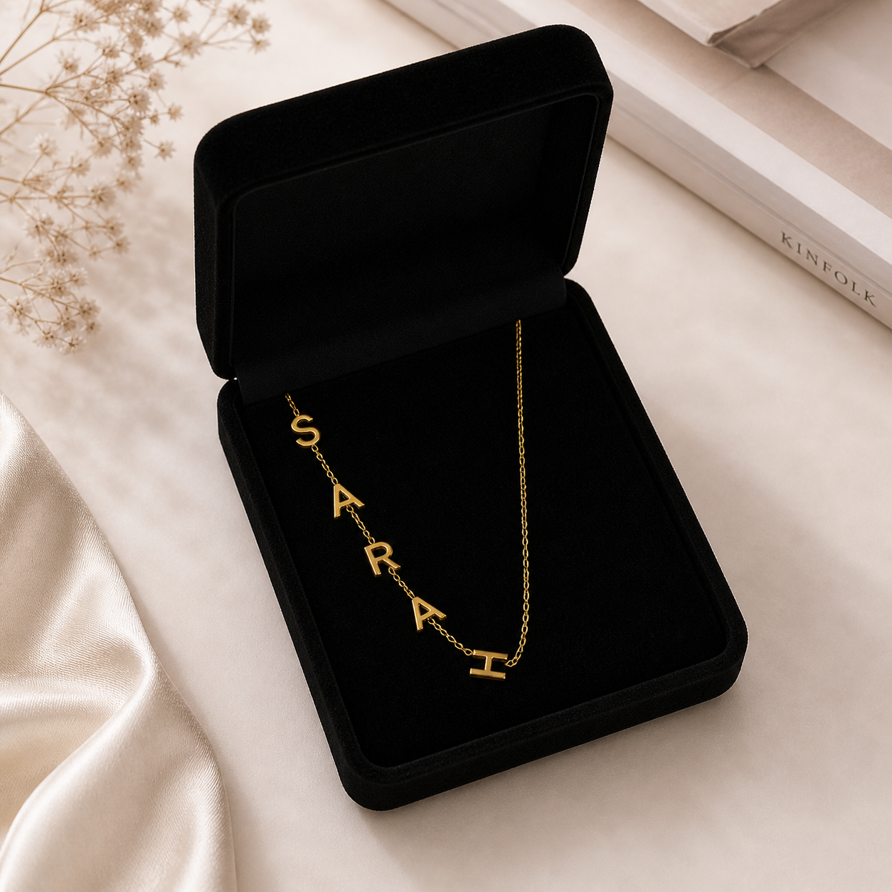 Custom Initial Necklace A-Z Letter Name Necklace