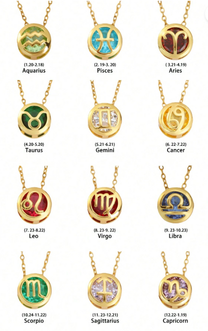 Customized Birthstone and Name Heart Necklace