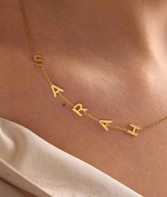 Custom Initial Necklace A-Z Letter Name Necklace