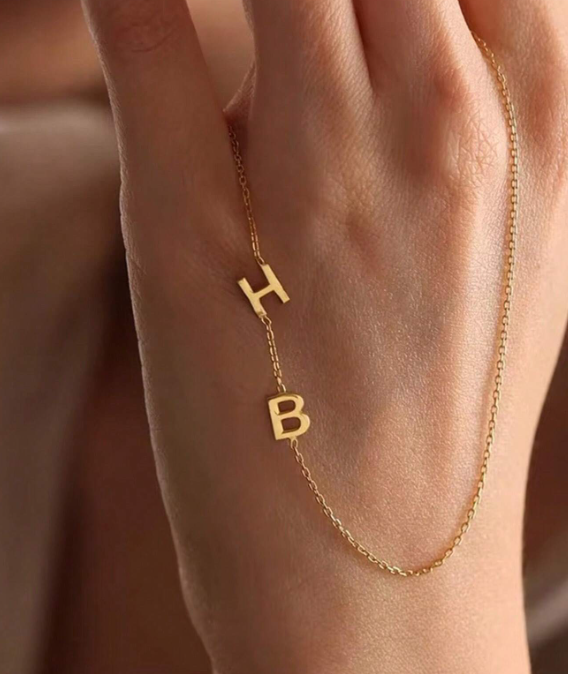 Custom Initial Necklace A-Z Letter Name Necklace