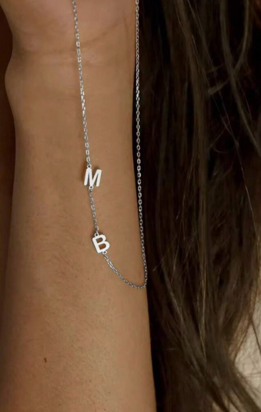 Custom Initial Necklace A-Z Letter Name Necklace