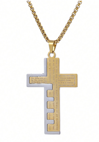 Cross Prayer Necklace For Men